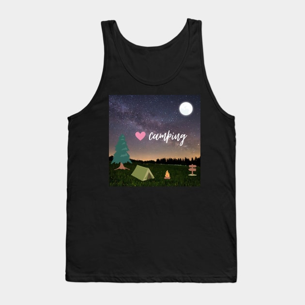 Love camping Tank Top by odNova